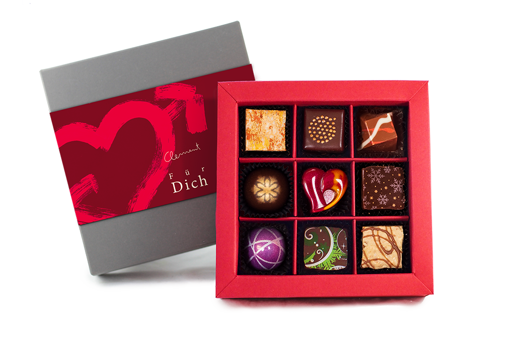 9 Pralinen – Wintermischung - Clement Chococult