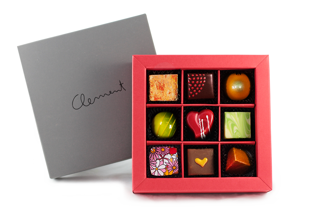 9 Pralinen – Sommermischung - Clement Chococult