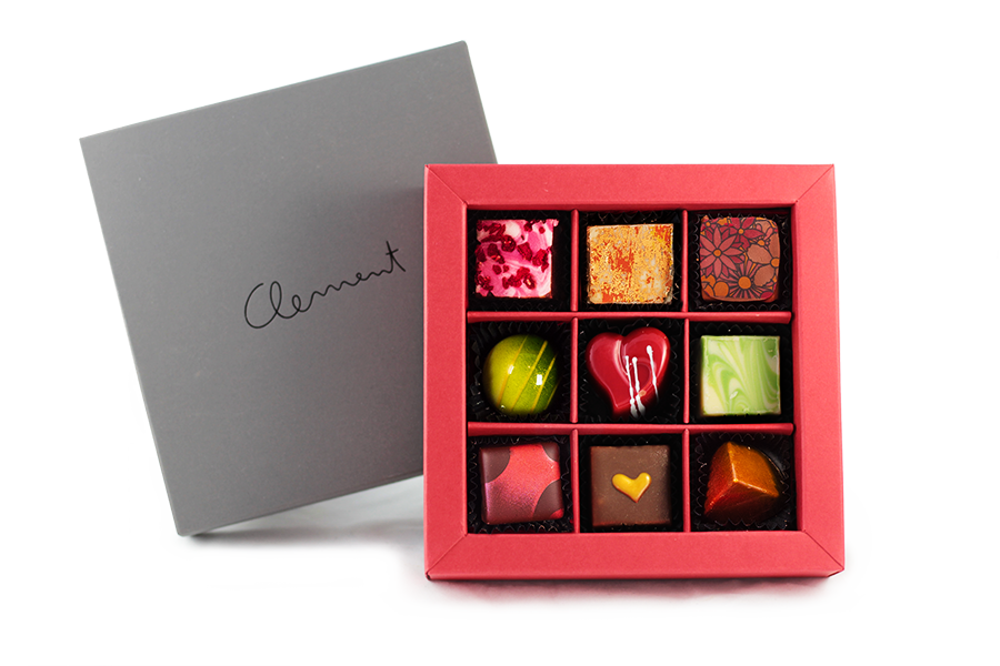 9 Pralinen – Sommermischung - Clement Chococult