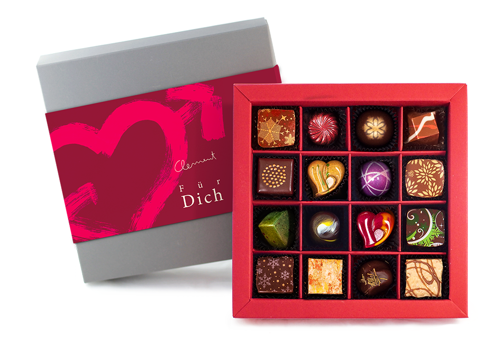 16 Pralinen – Wintermischung - Clement Chococult