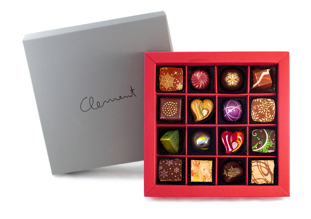 16 Pralinen – Wintermischung - Clement Chococult