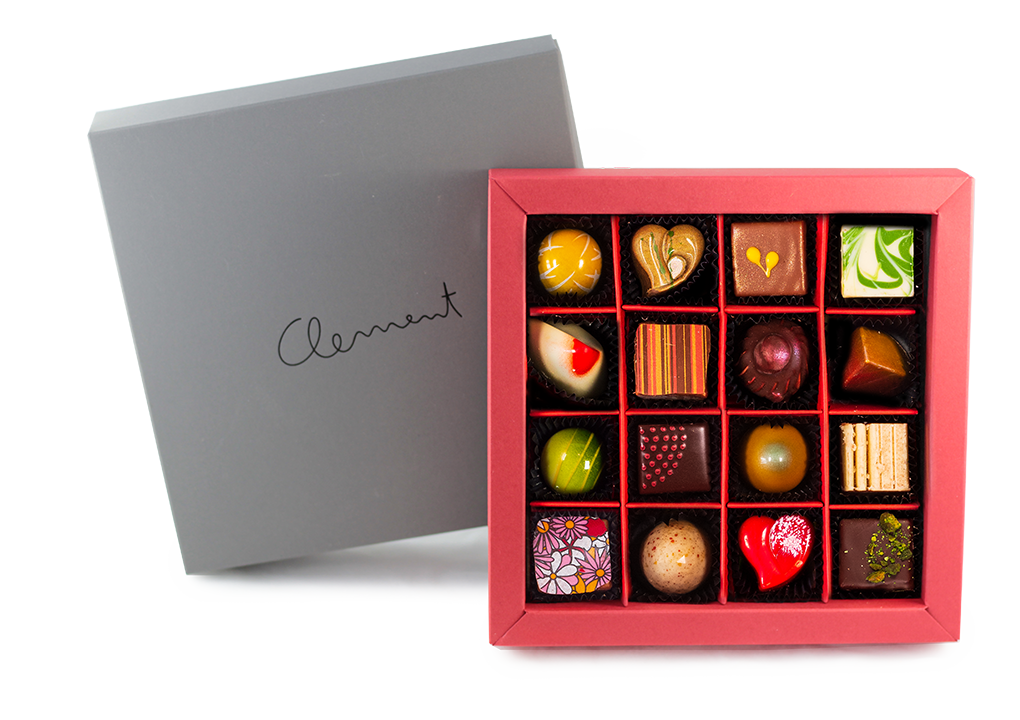 16 Pralinen – Sommermischung - Clement Chococult