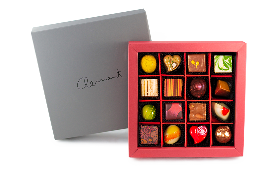 16 Pralinen – Sommermischung - Clement Chococult
