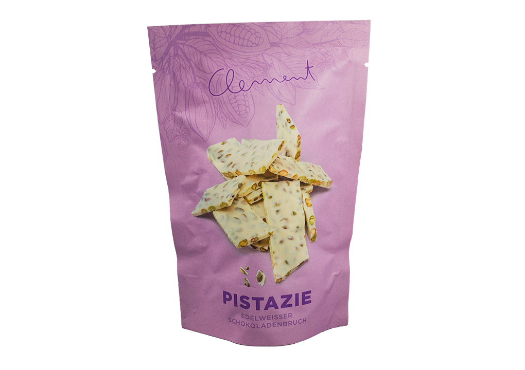 Pistazie Edelweisser Schokoladenbruch - Clement Chococult