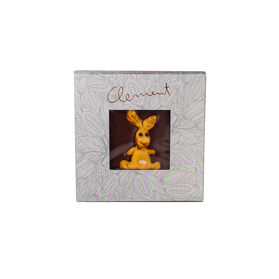 Carré 55g Motiv Hase vorn - Clement Chococult