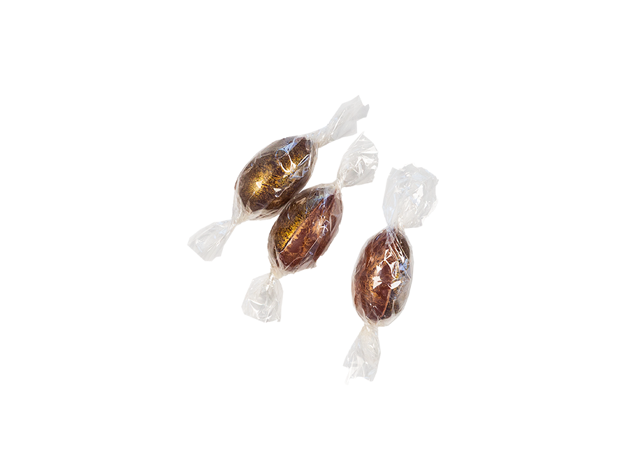 3 handgefertigte Pralineneier Nougat - Clement Chococult